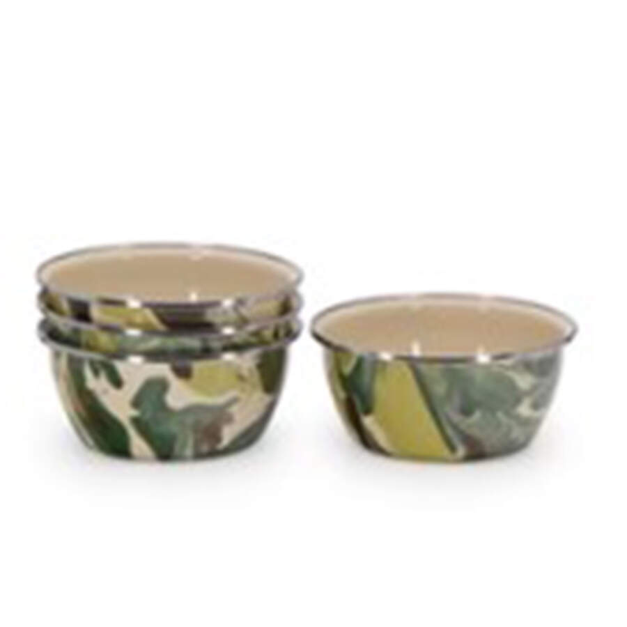 Camouflage Enamelware Individual Salad Bowl by Golden Rabbit Enamelware-1