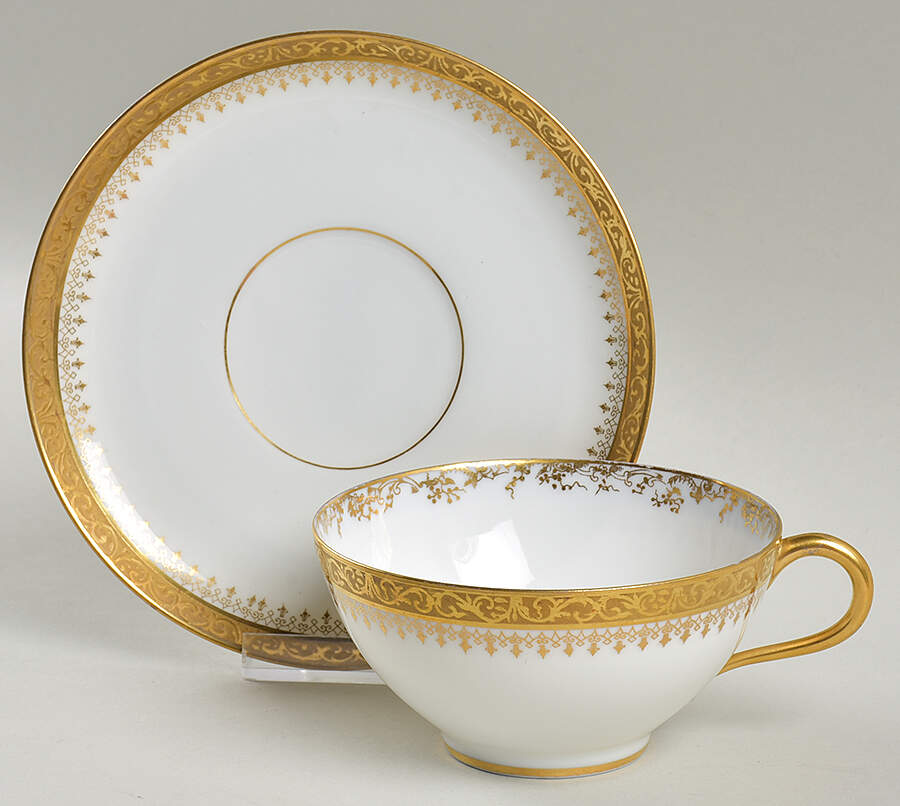 GUE846 Flat Cup & Saucer Set by WM Guerin-1