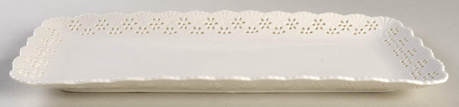 La Blanca 14" Rectangular Tray by Grace's Teaware-1