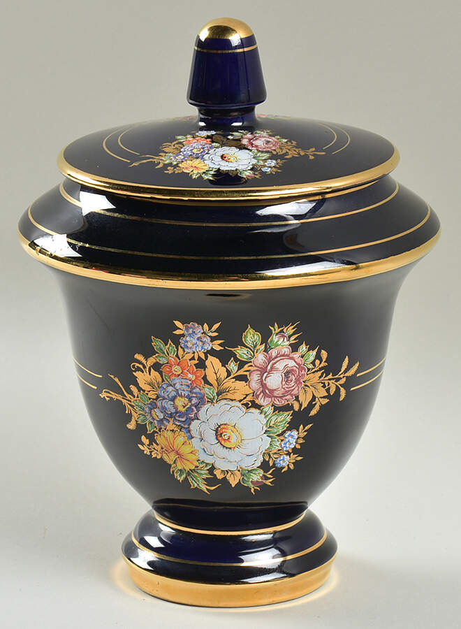 GR113 Footed Candy Dish & Lid by Greece-1