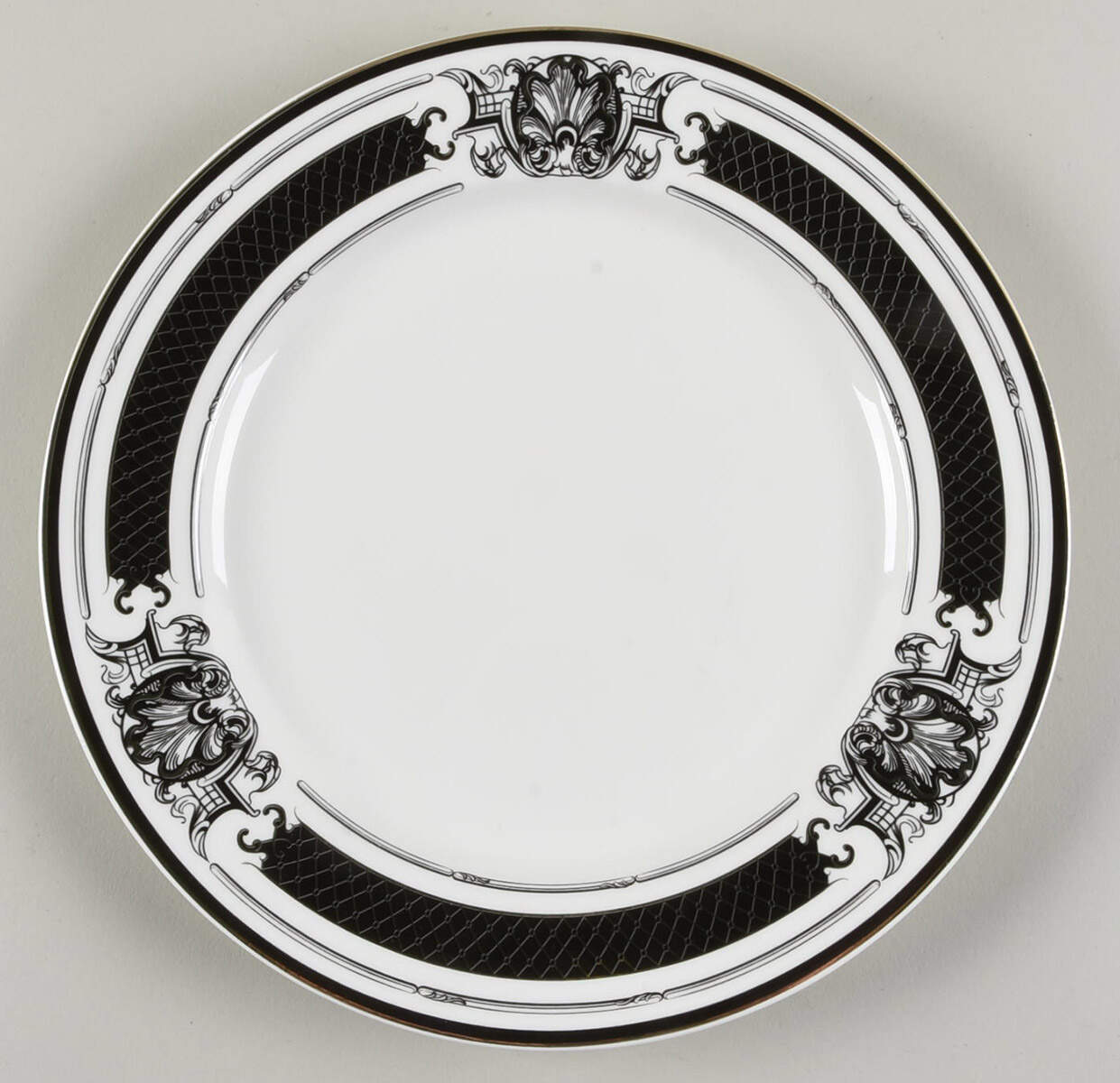 Lattice Skull with Crown Dinner Plate by Grace's Teaware-1