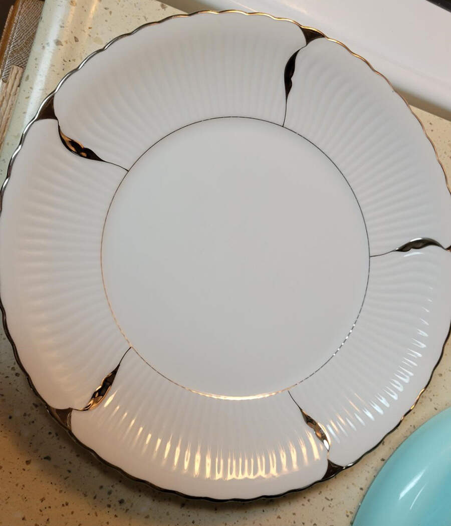 June Dinner Plate by Gold China-1