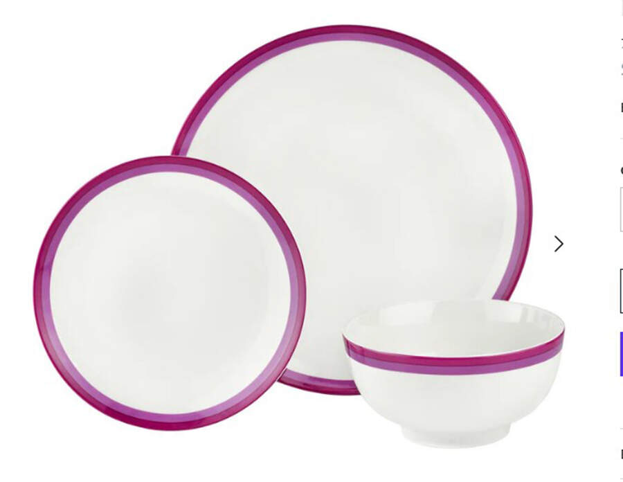 Sheer Burgundy Dinner Plate by Godinger-1