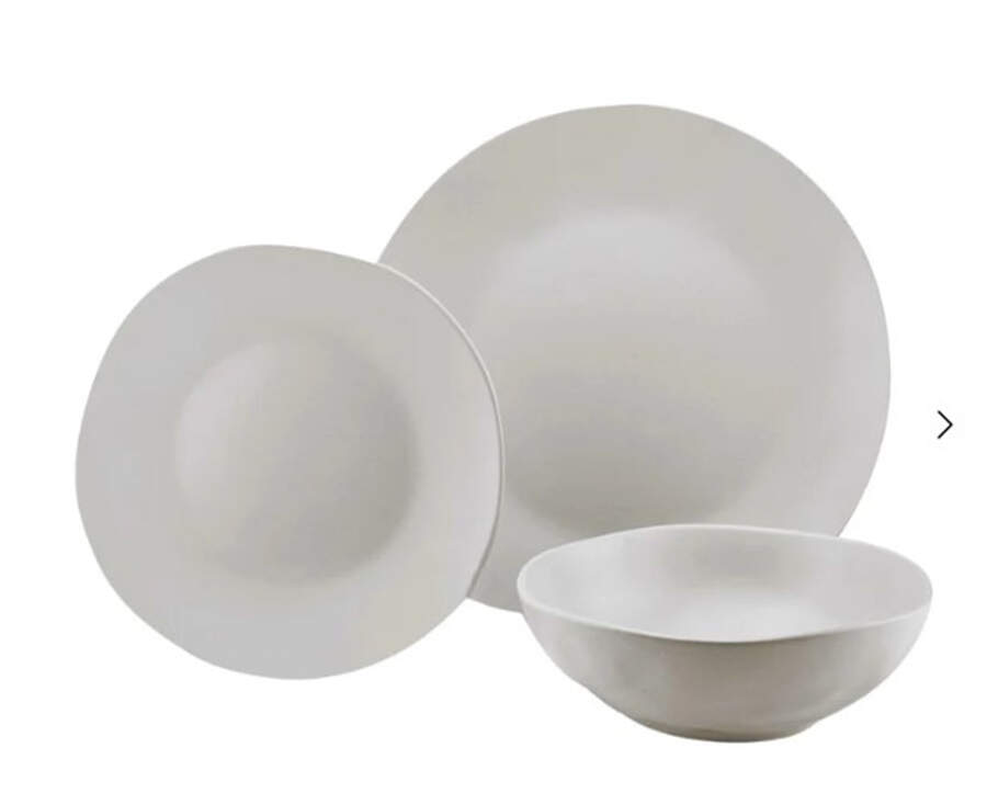Aspero White Dinner Plate by Godinger-1