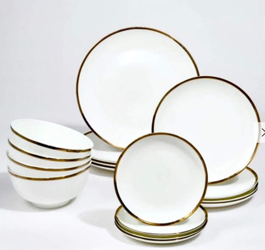 Nola Gold Dinner Plate by Godinger-1