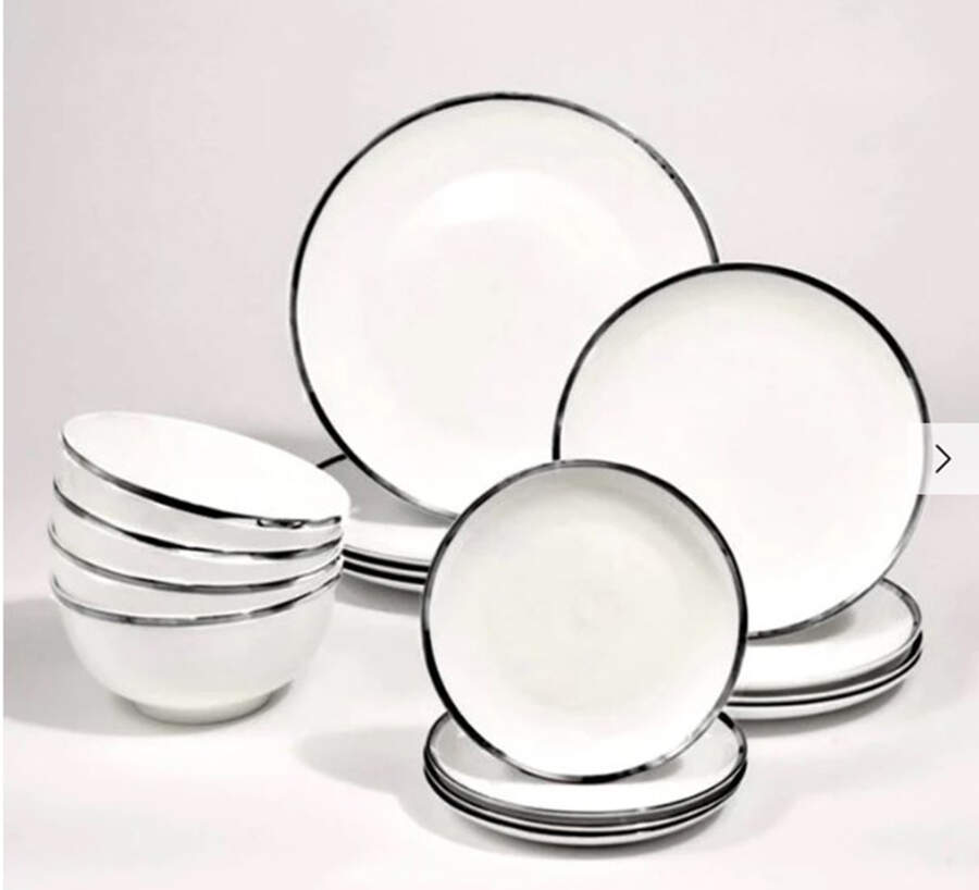 Nola Platinum Dinner Plate by Godinger-1