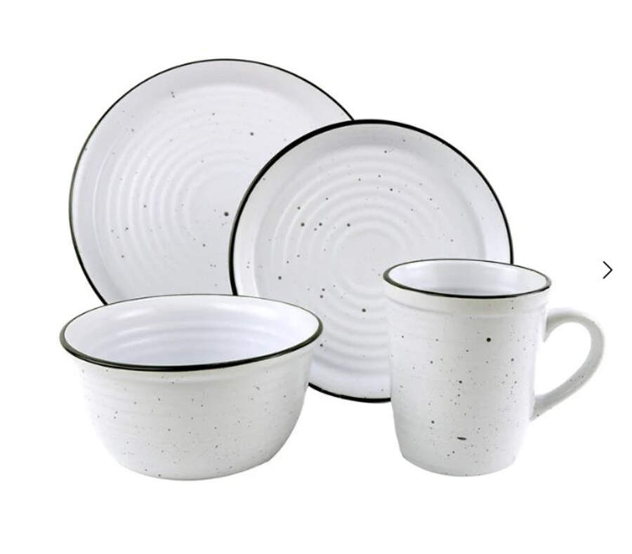 Bistro Black Rim Dinner Plate by Godinger-1