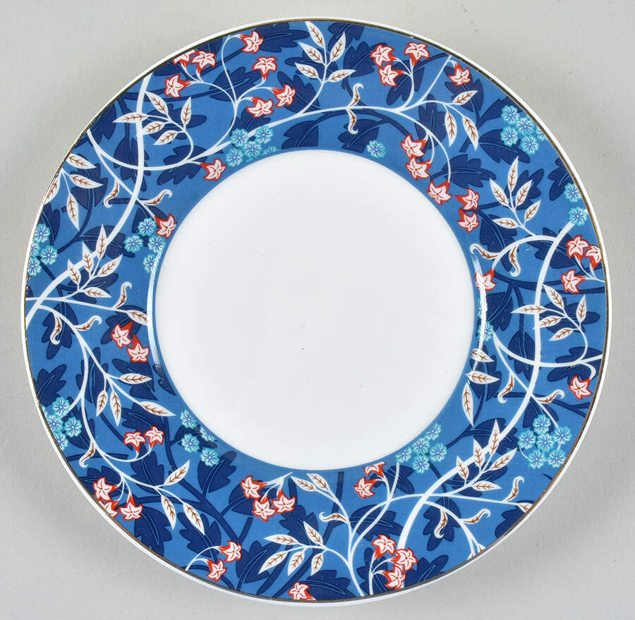 Blue Morris Saucer by Grace's Teaware-1