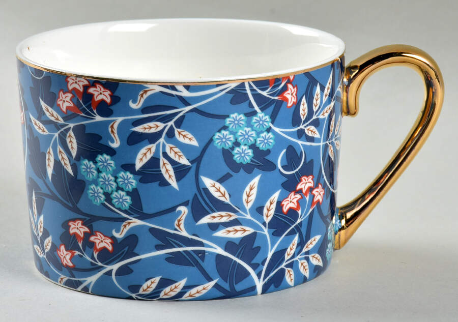 Blue Morris Flat Cup by Grace's Teaware-1
