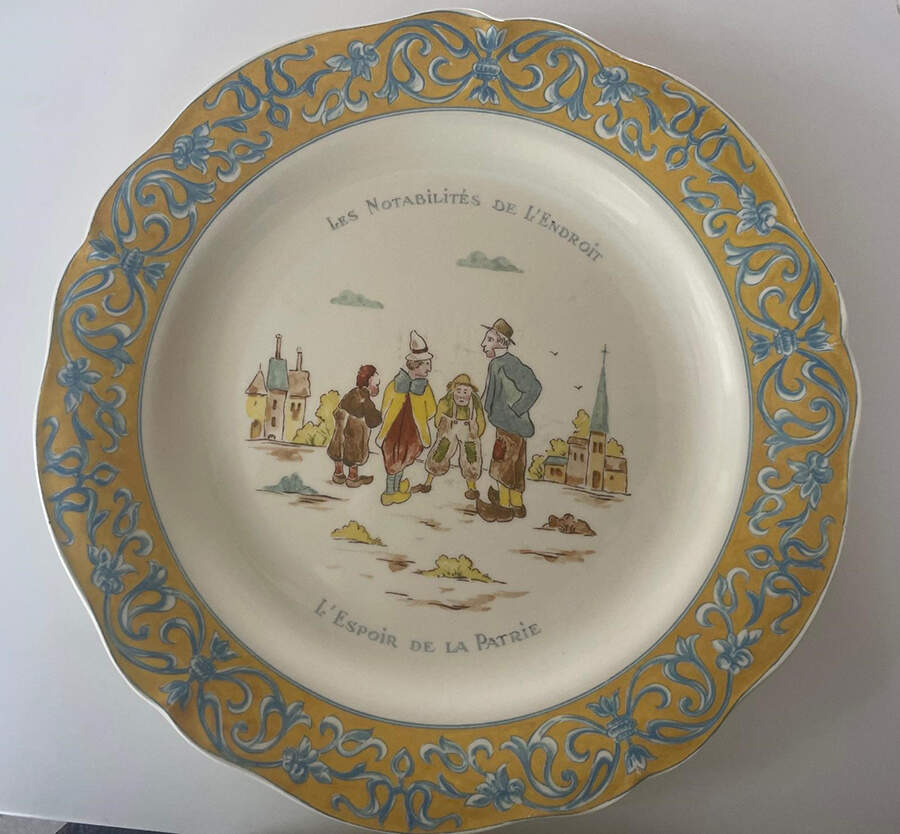 Les Notabilites Dinner Plate by Faiencerie De Gien-1