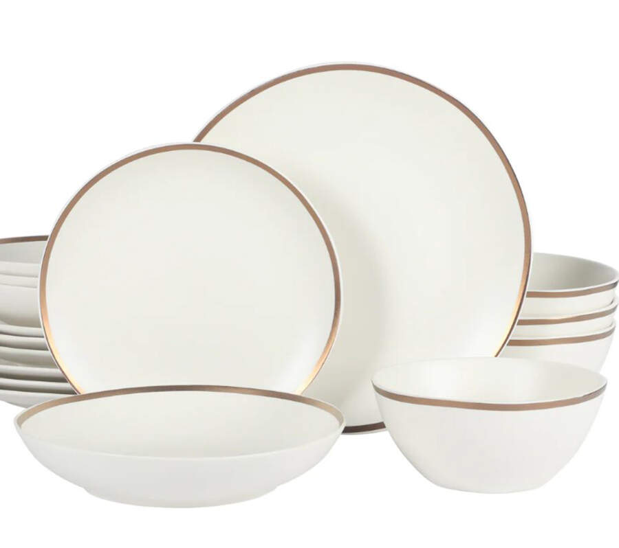 Kings Road Dinner Plate by Gibson Designs-1
