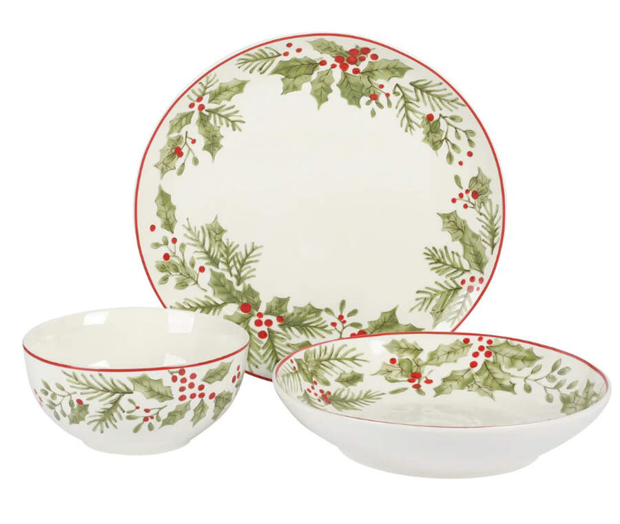 Festive Berries Dinner Plate by Gibson Designs-1
