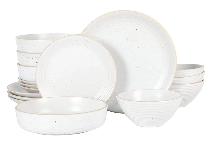 Dinah White Dinner Plate by Gibson Designs-1