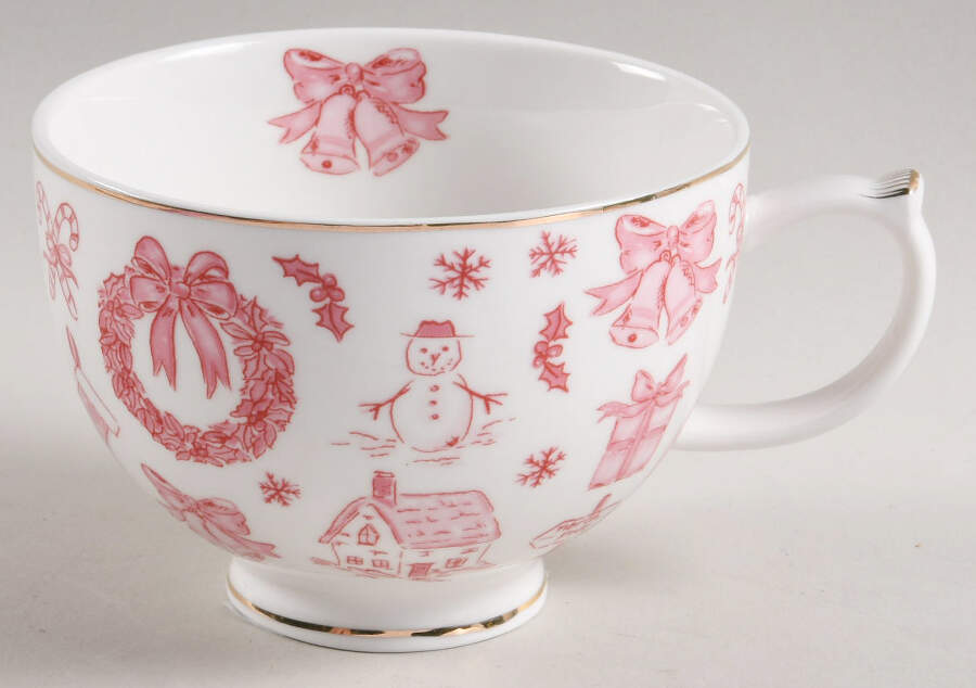 Pink Bow Latte Mug by Grace's Teaware-1
