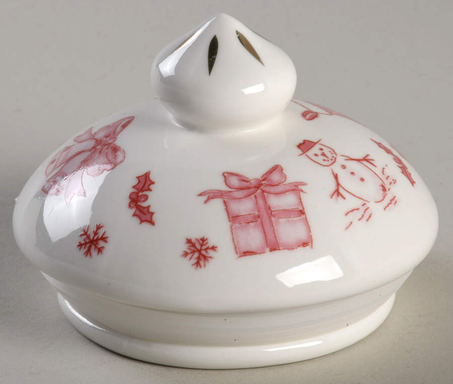 Pink Bow Lid for 6" Storage Jar by Grace's Teaware-1