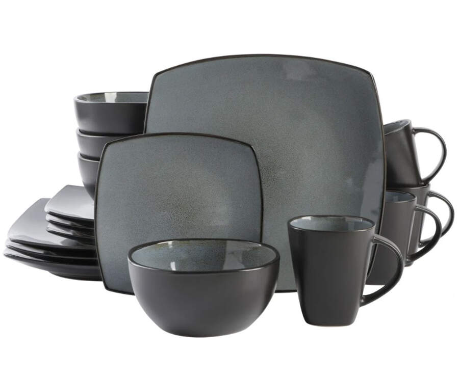 Soho Lounge Eclipse Grey Dinner Plate by Gibson Designs-1