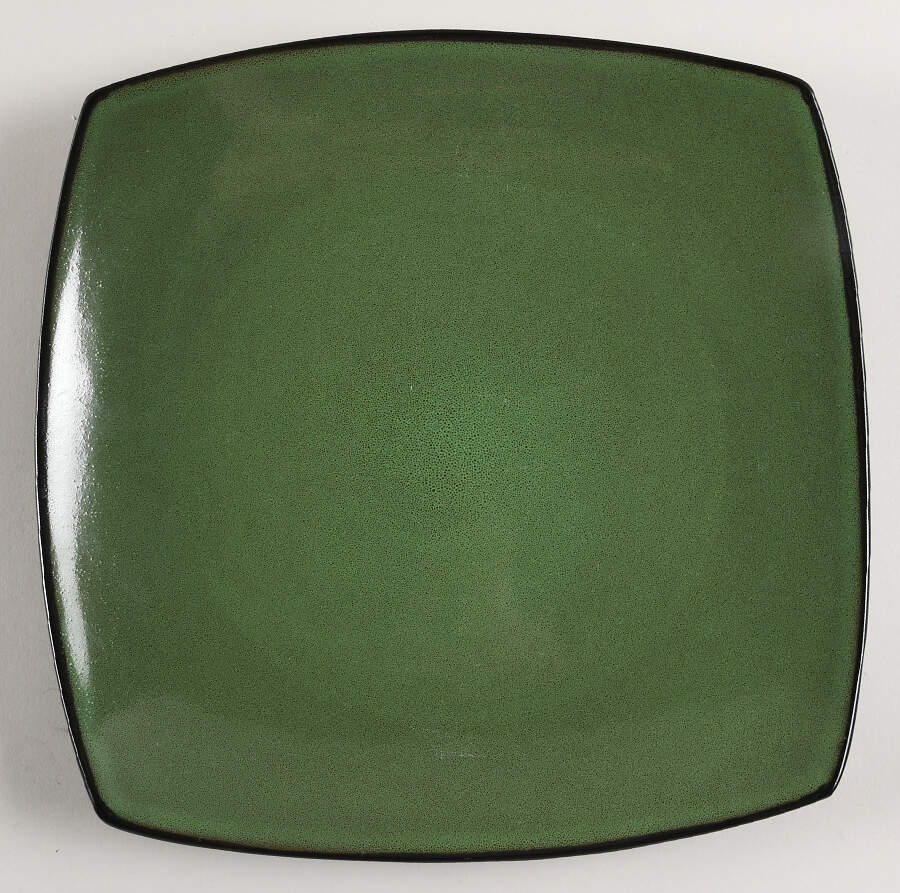 Soho Lounge Green (Dark) Dinner Plate by Gibson Designs-1