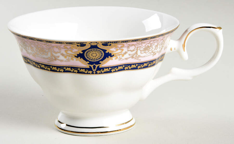 Pink Blue Diamond Footed Cup by Grace's Teaware-1