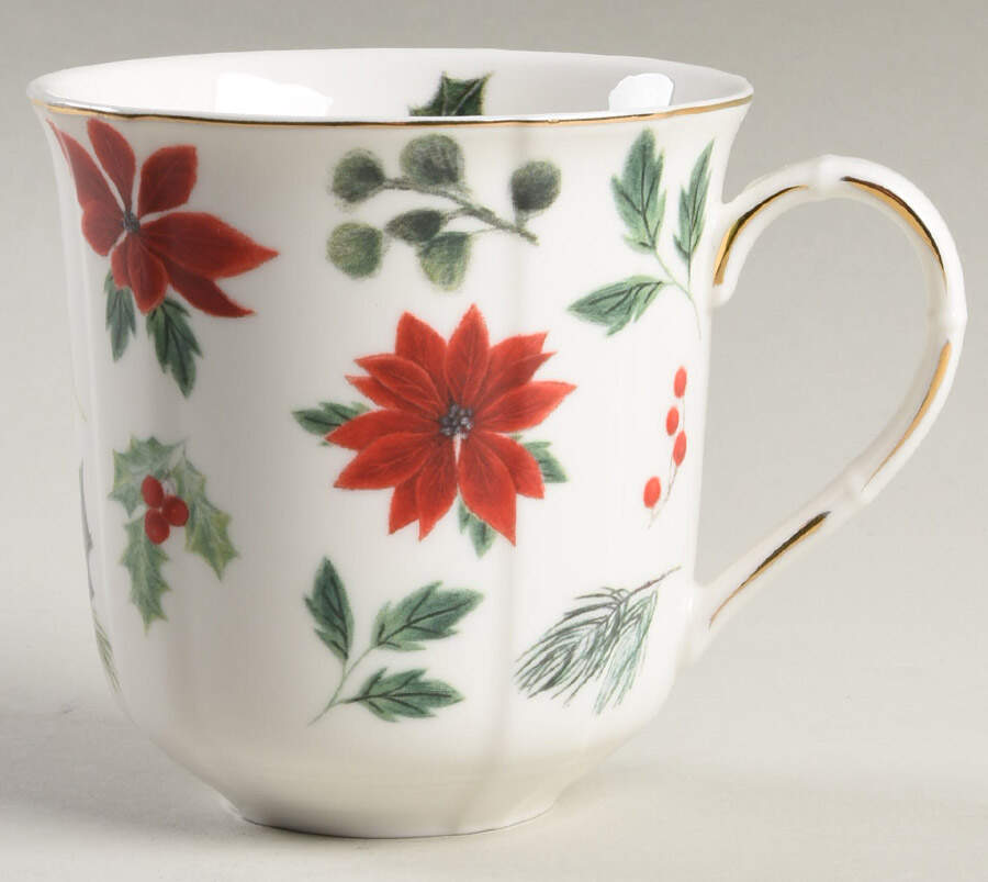Poinsettia Mug by Grace's Teaware-1