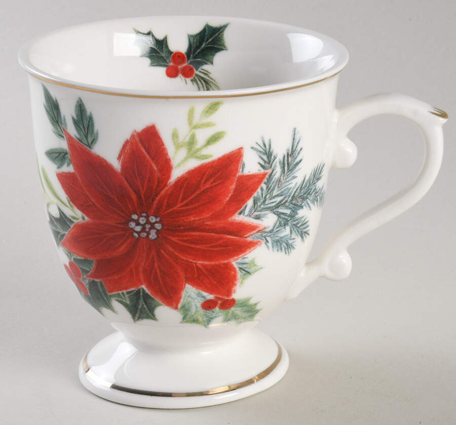 Poinsettia Mug by Grace's Teaware-1