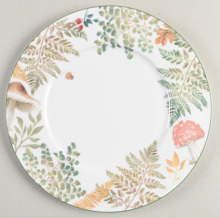 Forest Mushroom Dinner Plate by Gracie Bone China-1