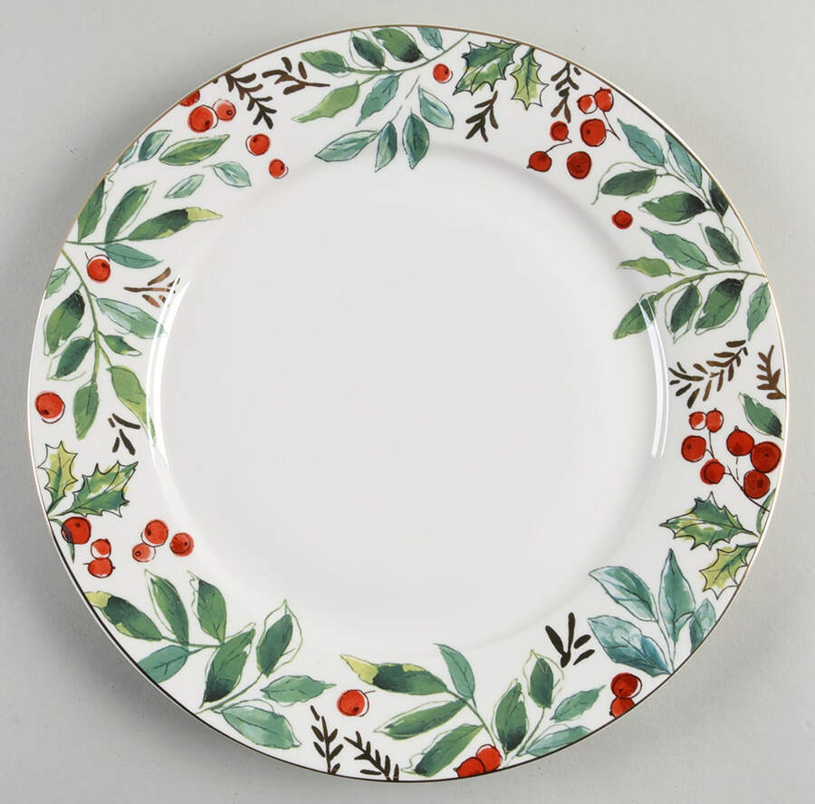 Gold Greeny Dinner Plate by Grace's Teaware-1