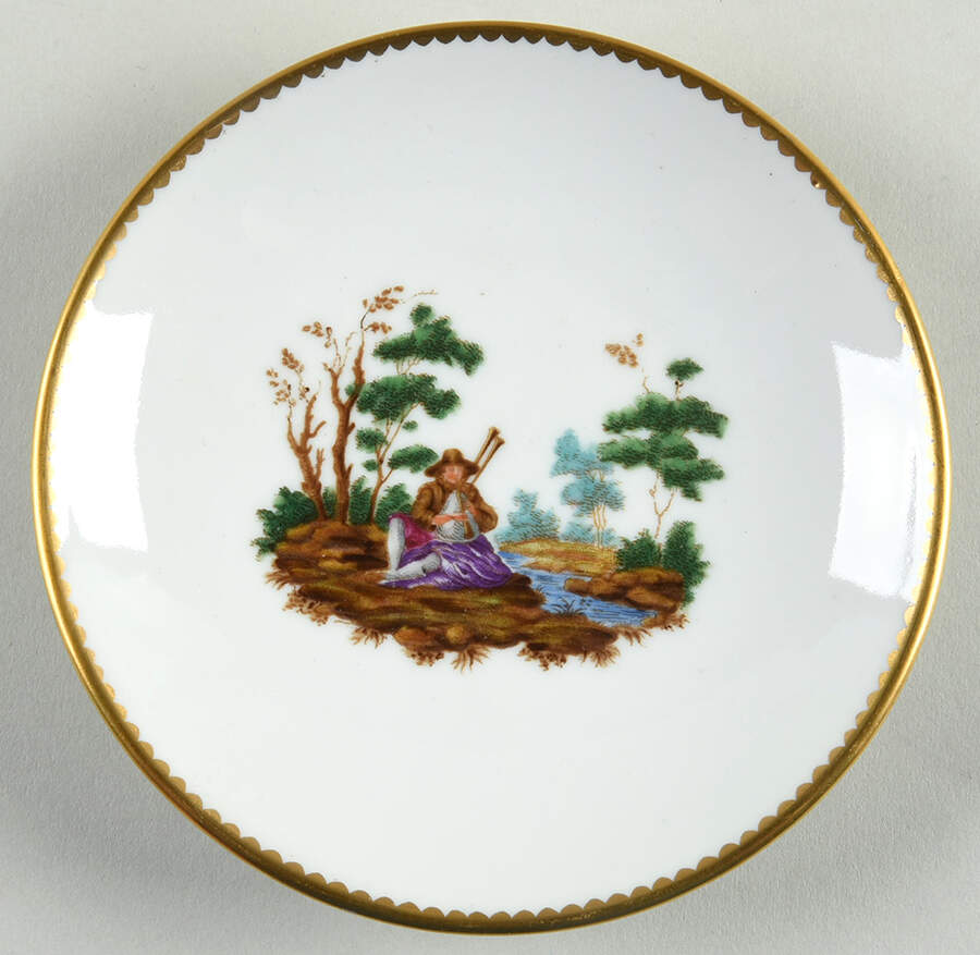 GIN401 Saucer for Flat Demitasse Cup by Ginori 1735-1