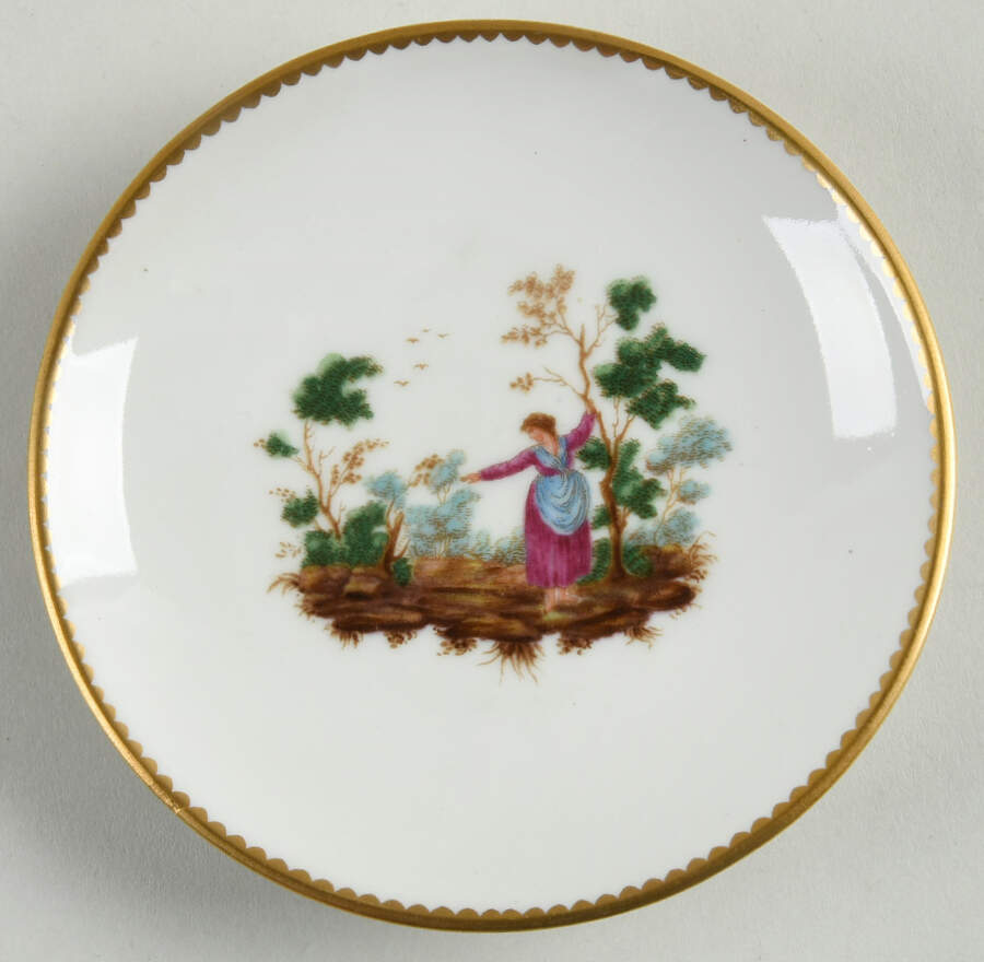 GIN401 Saucer for Flat Demitasse Cup by Ginori 1735-1