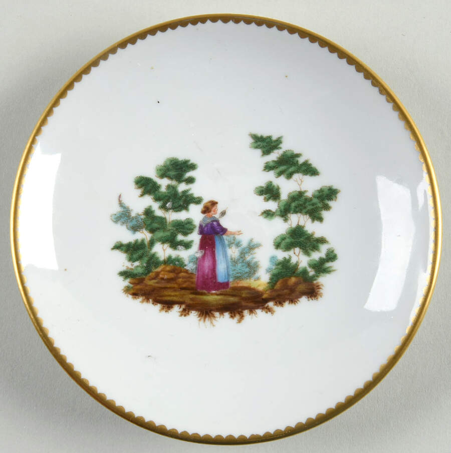 GIN401 Saucer for Flat Demitasse Cup by Ginori 1735-1