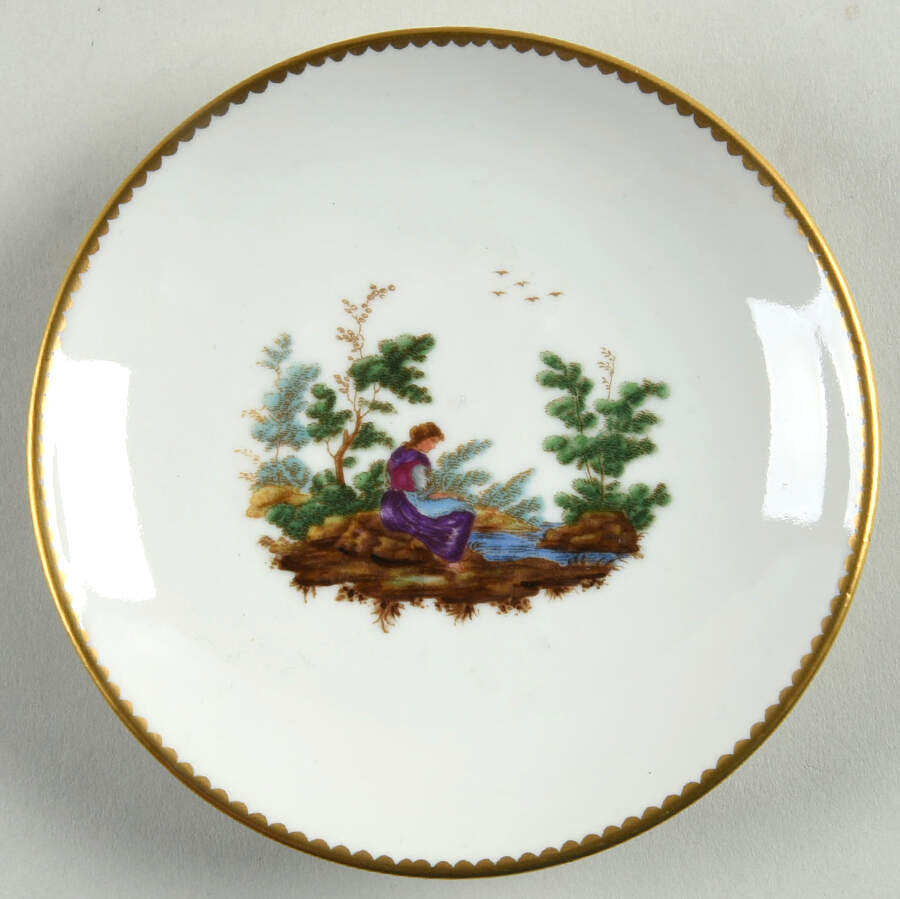 GIN401 Saucer for Flat Demitasse Cup by Ginori 1735-1