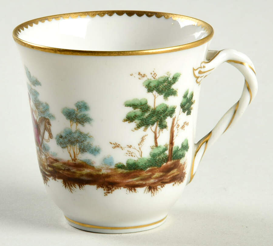 GIN401 Flat Demitasse Cup by Ginori 1735-1