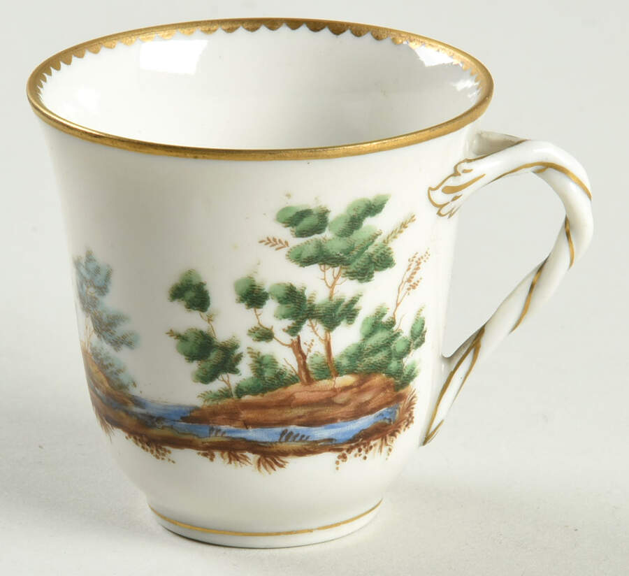 GIN401 Flat Demitasse Cup by Ginori 1735-1