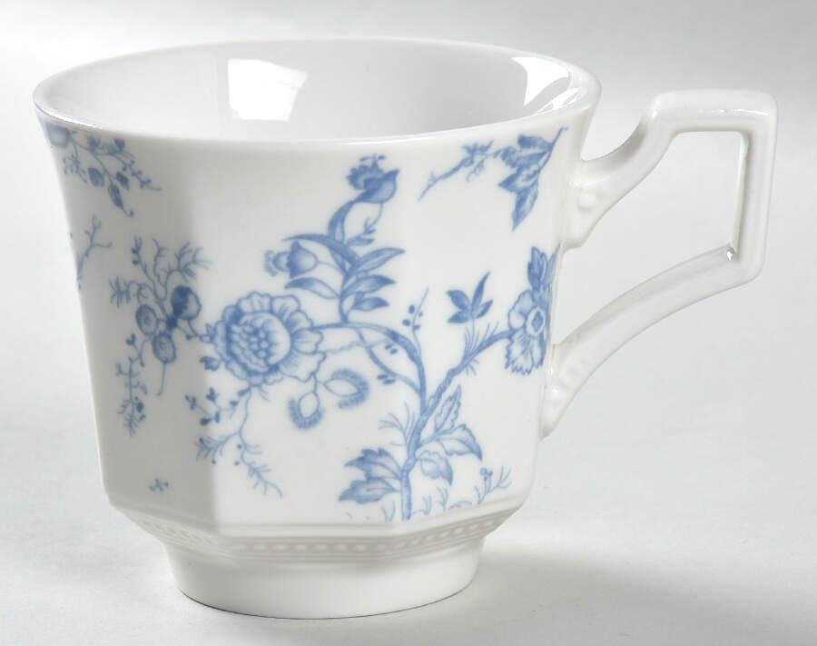 Octagon Blue Rose Flat Cup by Grace's Teaware-1