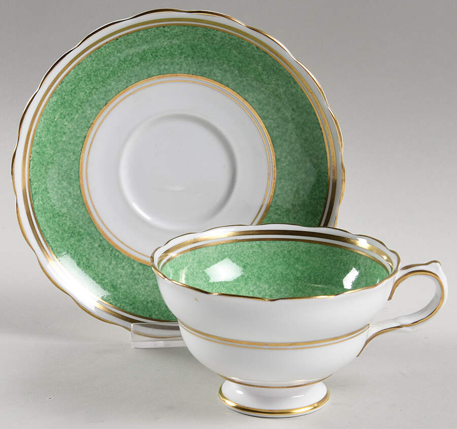 GRO92 Footed Cup & Saucer Set by Grosvenor-1