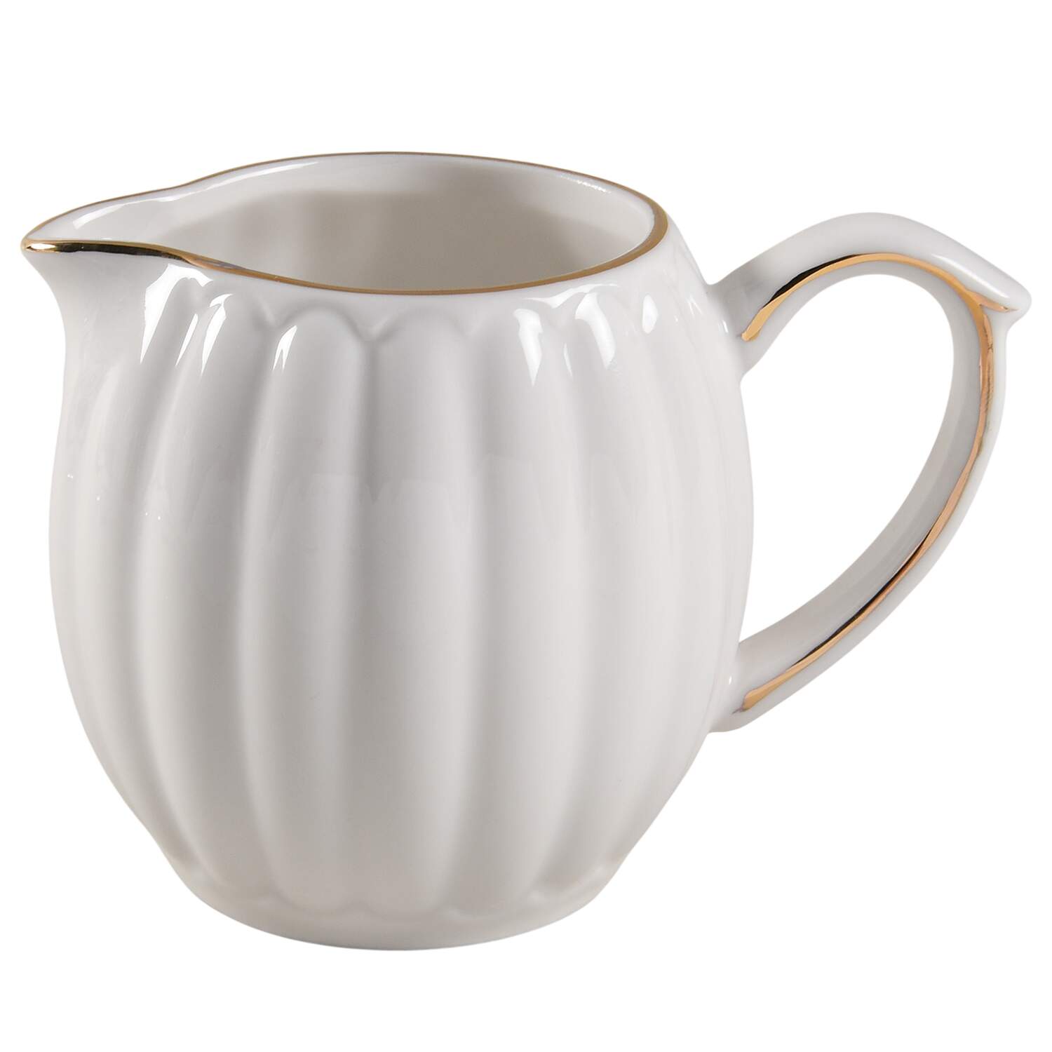 White Gold Shell Creamer by Grace's Teaware-1