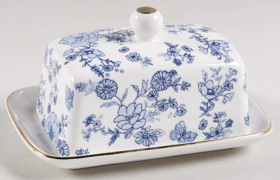 Katie 1/4 Lb Covered Butter by Grace's Teaware-1