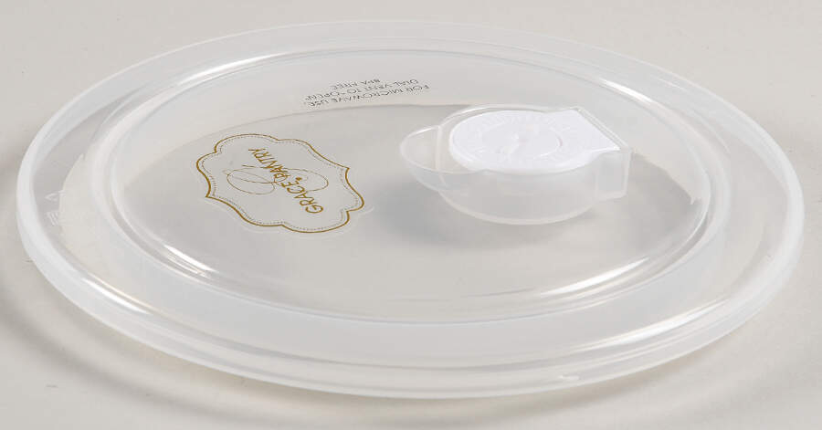 Katie 16 Oz Round Plastic Microwave Bowl No Vent Lid by Grace's Teaware-1