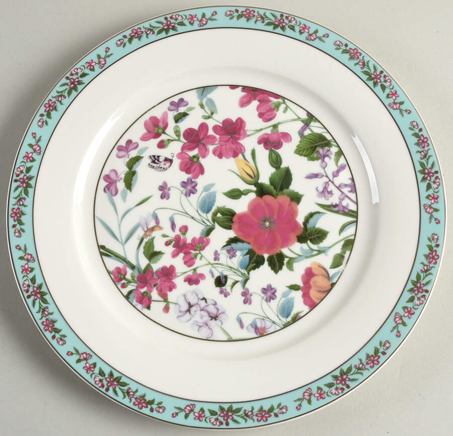 Floral Tiara Dinner Plate by Grace's Teaware-1