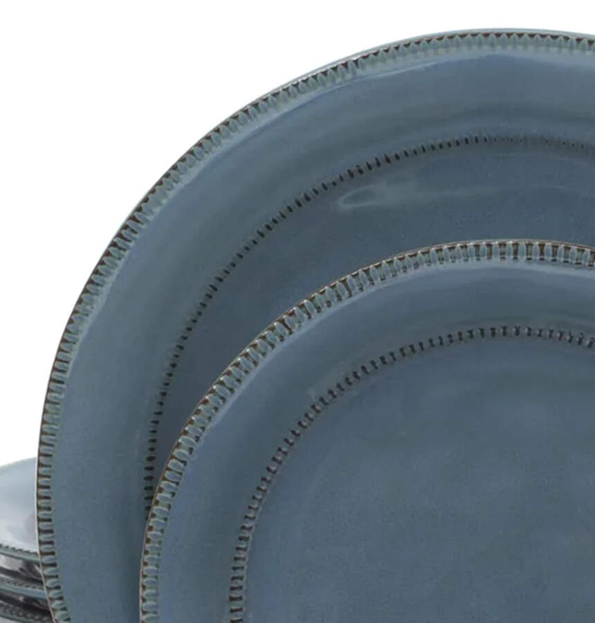 Terranea-Blue Dinner Plate by Gibson Designs-1