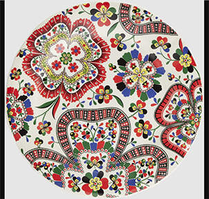 Chance Folle Dessert/Pie Plate by Faiencerie De Gien-1
