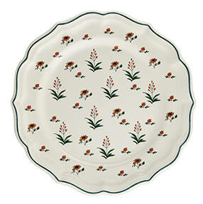 Herbier du Paradis Dessert/Pie Plate by Faiencerie De Gien-1