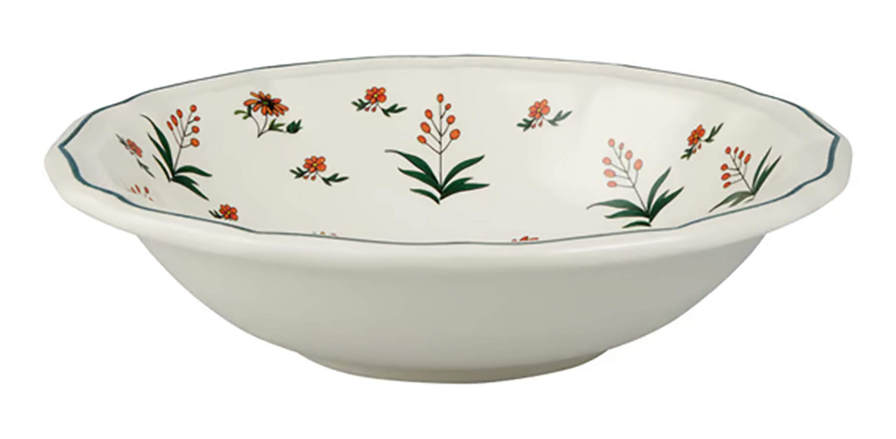 Herbier du Paradis Coupe Cereal Bowl by Faiencerie De Gien-1