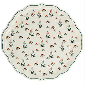 Herbier du Paradis Cake Plate by Faiencerie De Gien-1