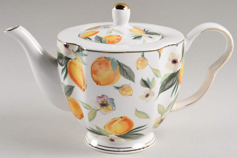 Kristy Lemon Teapot & Lid by Grace's Teaware-1