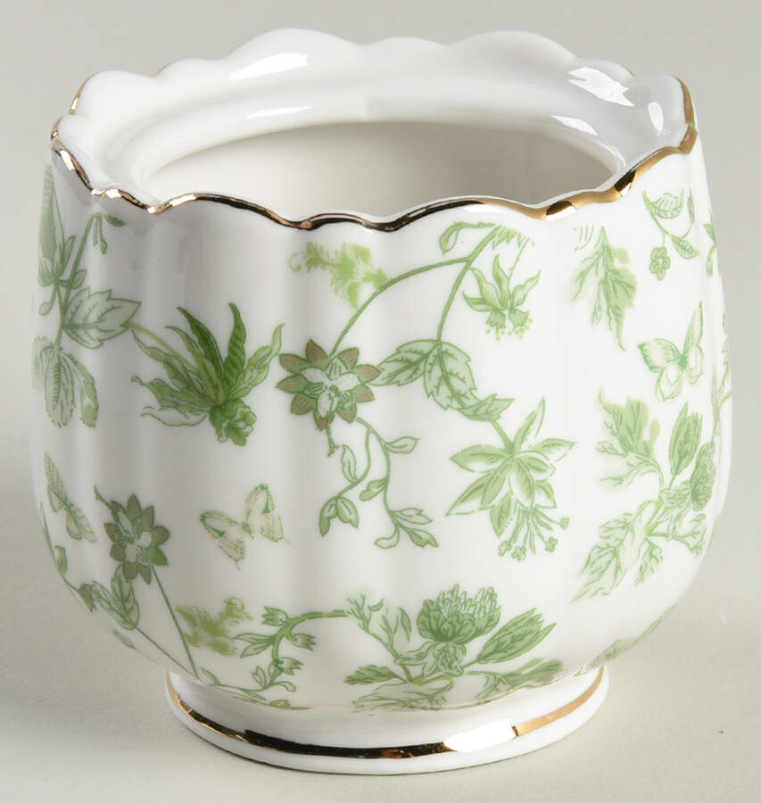 Greeny Garden Sugar Bowl No Lid by Grace's Teaware-1