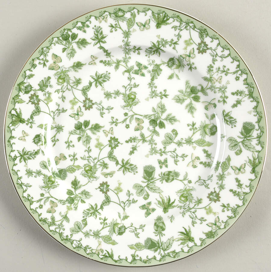 Greeny Garden Dinner Plate by Grace's Teaware-1