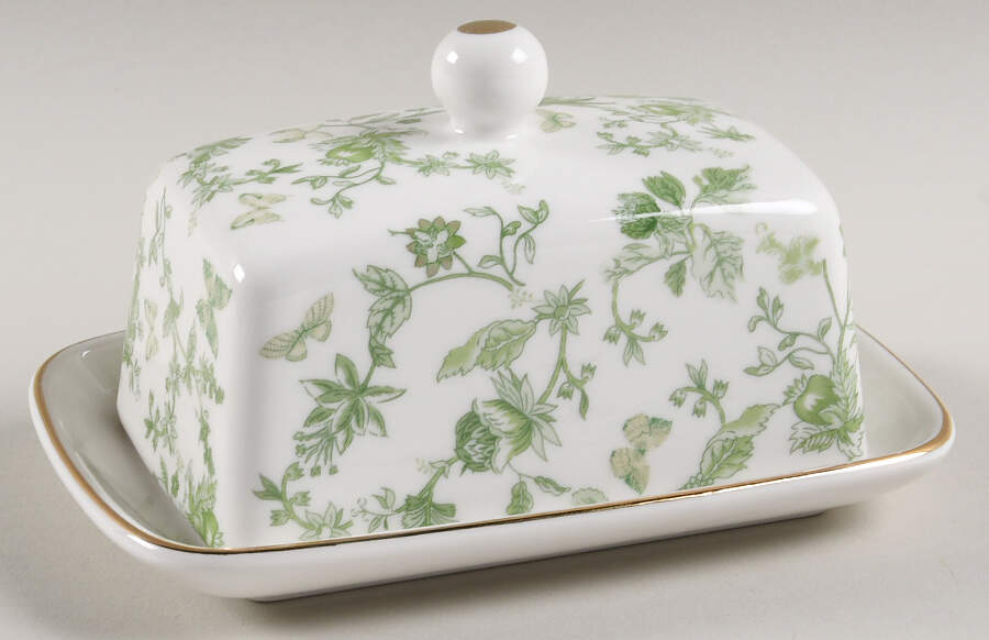 Greeny Garden 1/4 Lb Covered Butter by Grace's Teaware-1