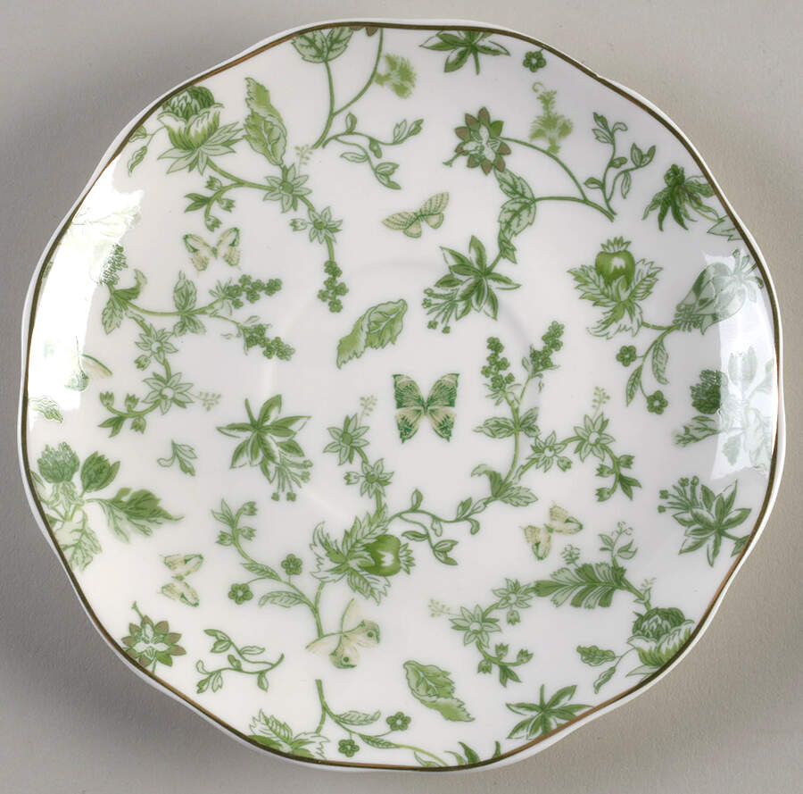 Greeny Garden Saucer by Grace's Teaware-1