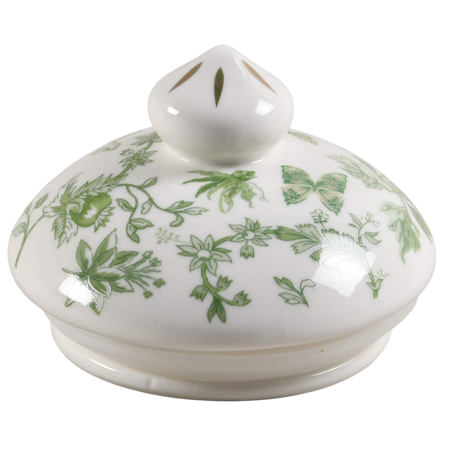 Greeny Garden Lid for Medium Canister by Grace's Teaware-1