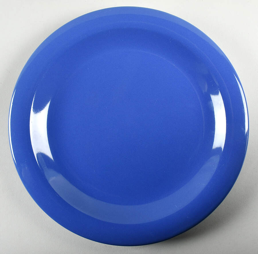 GID539 Blue Dinner Plate by Gibson Designs-1